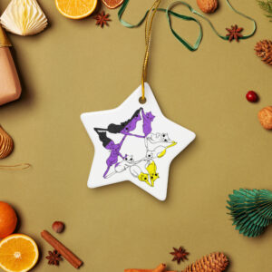 Enchanted Enbygram Star Double-Sided Ceramic Ornament