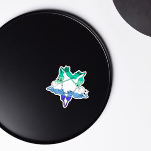 Masculine Hex Die-Cut Magnet