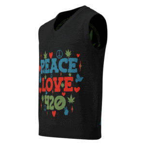 Peace Love 420 Knitted V-Neck Vest